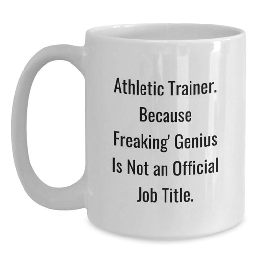 Funny Athletic Trainer Gifts from Family for Mom on Mother's Day White Coffee Mug - Main