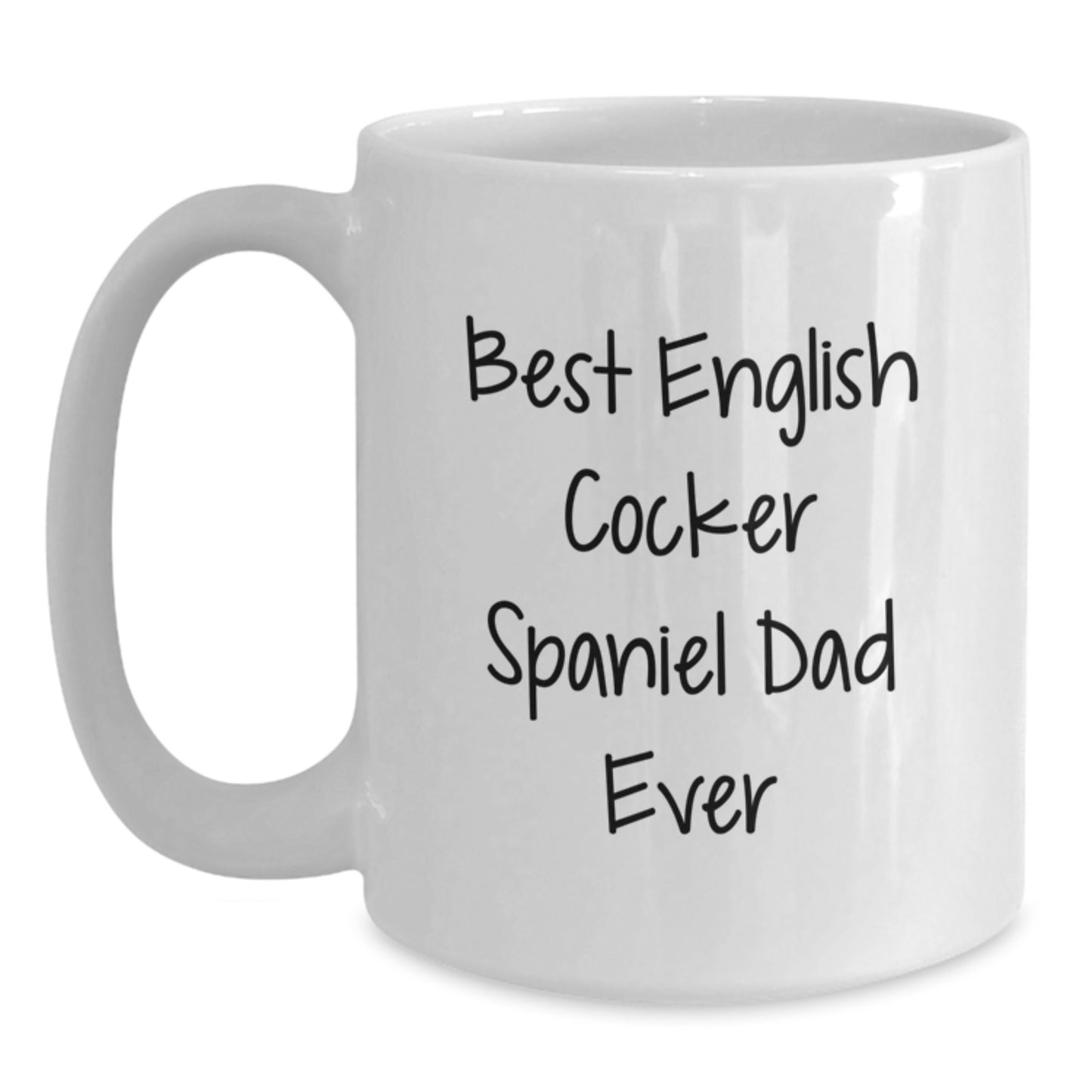Funny English Cocker Spaniel Dad Ever Valentine's Gifts for Men from Women - White Coffee Mug - Main