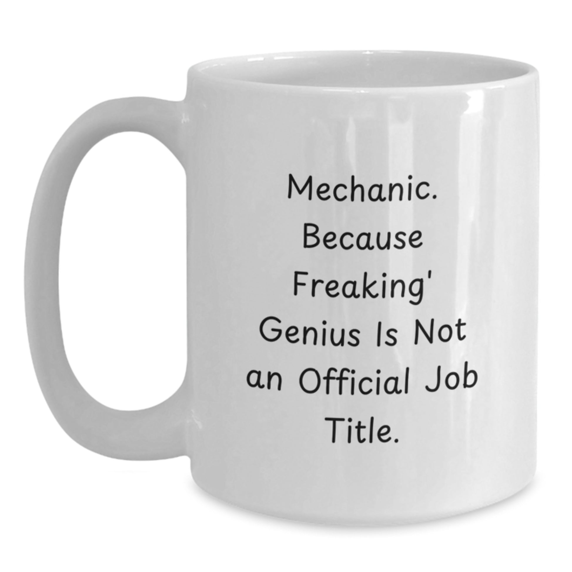 Mechanic Keepsake White Ceramic Coffee Mug for Him Birthday Gift - Main