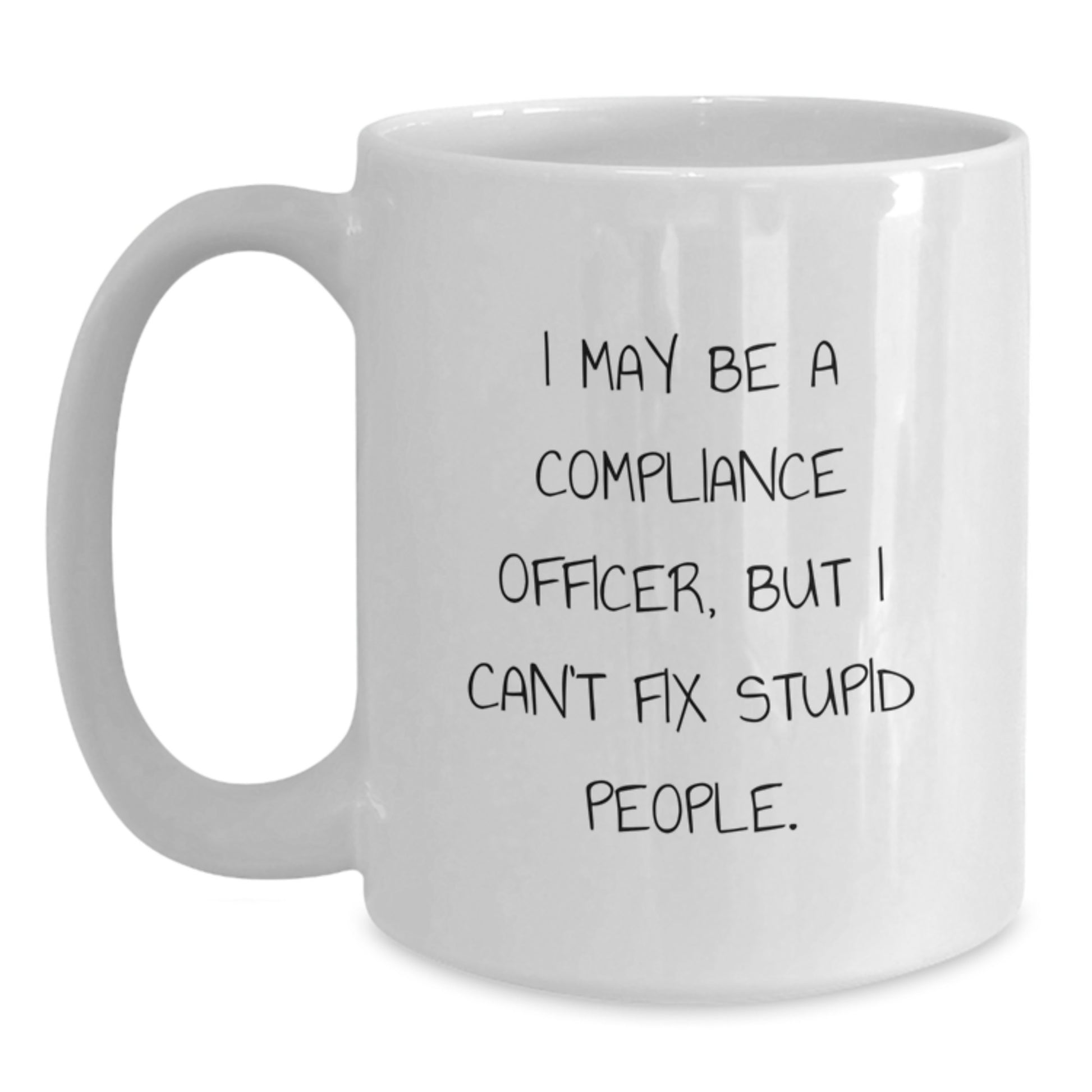 Compliance Officer Keepsake White Coffee Mug for Him Birthday Gift - Main