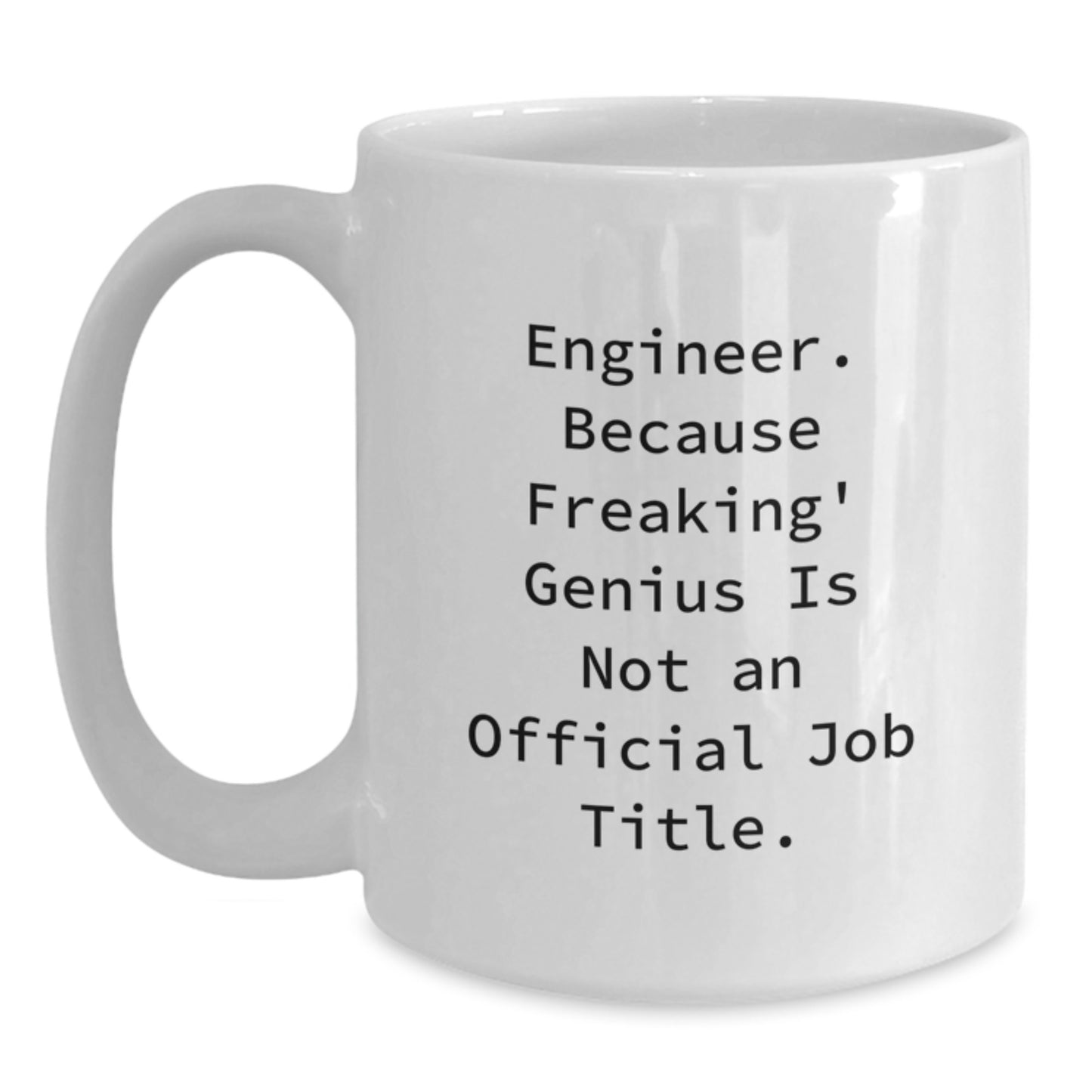 Engineer Keepsake White Ceramic Coffee Mug for Him Graduation Gift - Main