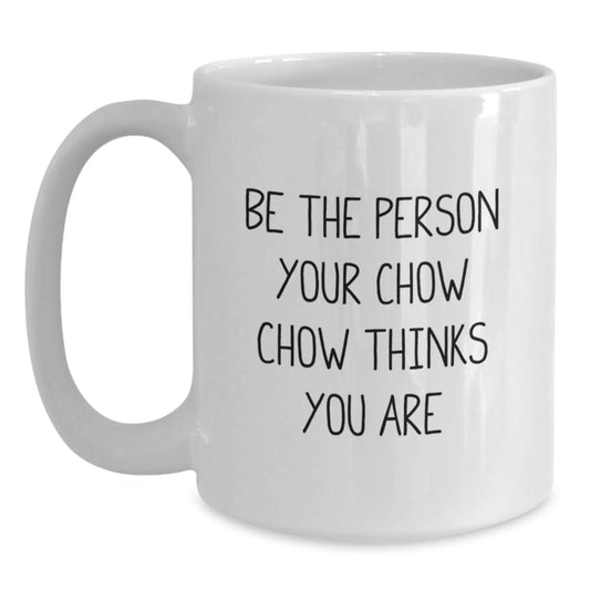 Funny Chow Chow Dog White Coffee Mug Gifts from Family for Valentine's - Main