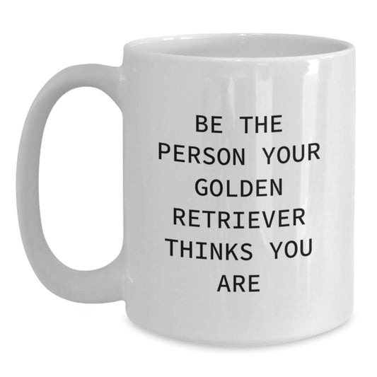 Golden Retriever Dog Lover Gifts from Men, Women, or Friends for Valentine's Unique Gifts - Funny Quote White Coffee Mug - Main