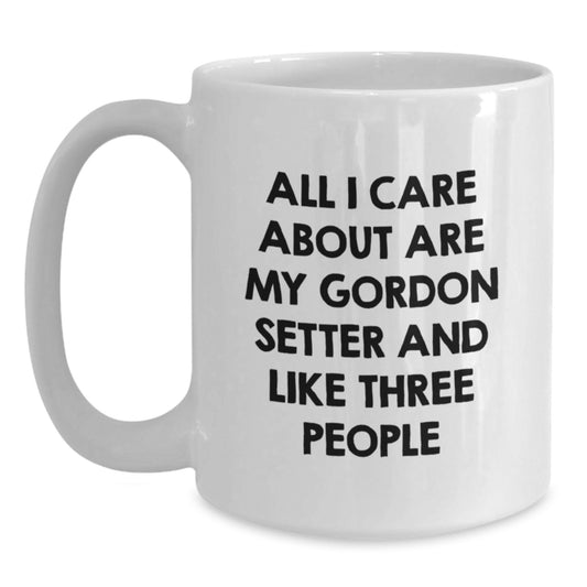 Gordon Setter Dog Lovers Funny Quote Coffee Mug Gifts from Family Friends for Birthday - Main