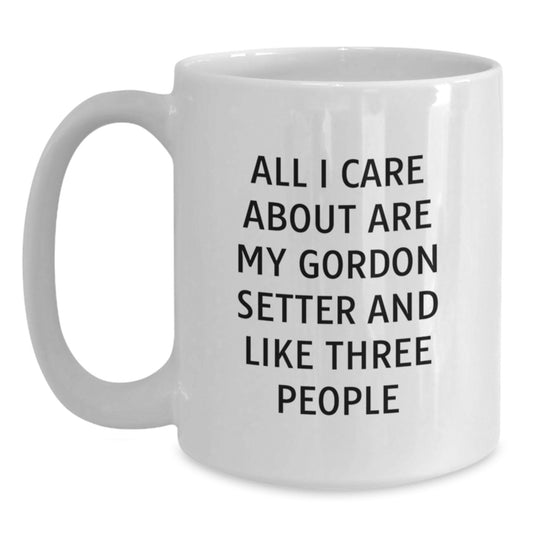 Gordon Setter Dog Lovers Funny White Coffee Mugs Gifts from Friends for Birthday Unique Gift - Main