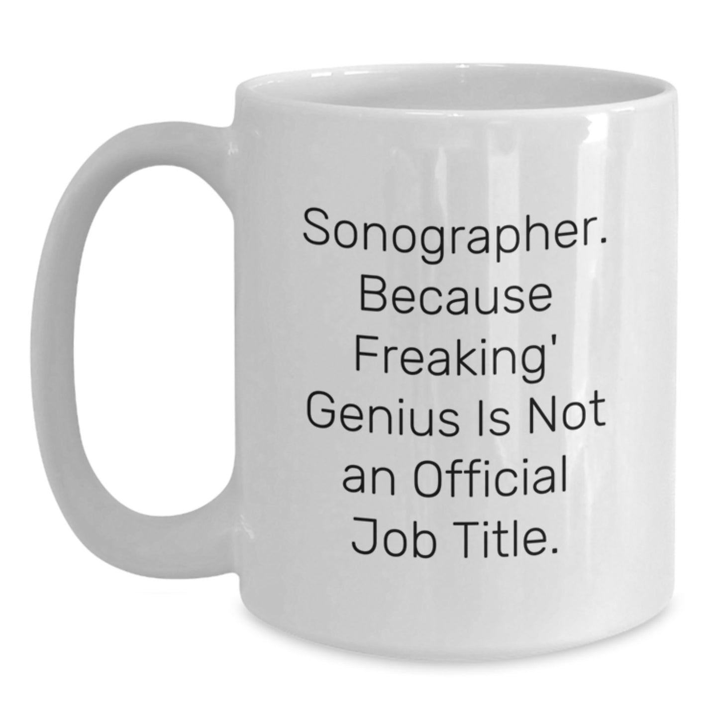 Sonographer Keepsake Ceramic White Coffee Mug for Him Graduation Gift - Main