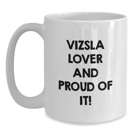 Vizsla Dog Lover Gifts from Men to Women Valentine's Unique White Coffee Mugs - Main