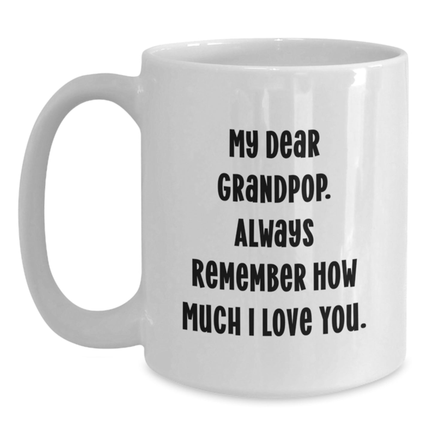Grandpop Keepsake White Ceramic Coffee Mug 11oz Graduation Gift for Him - Main