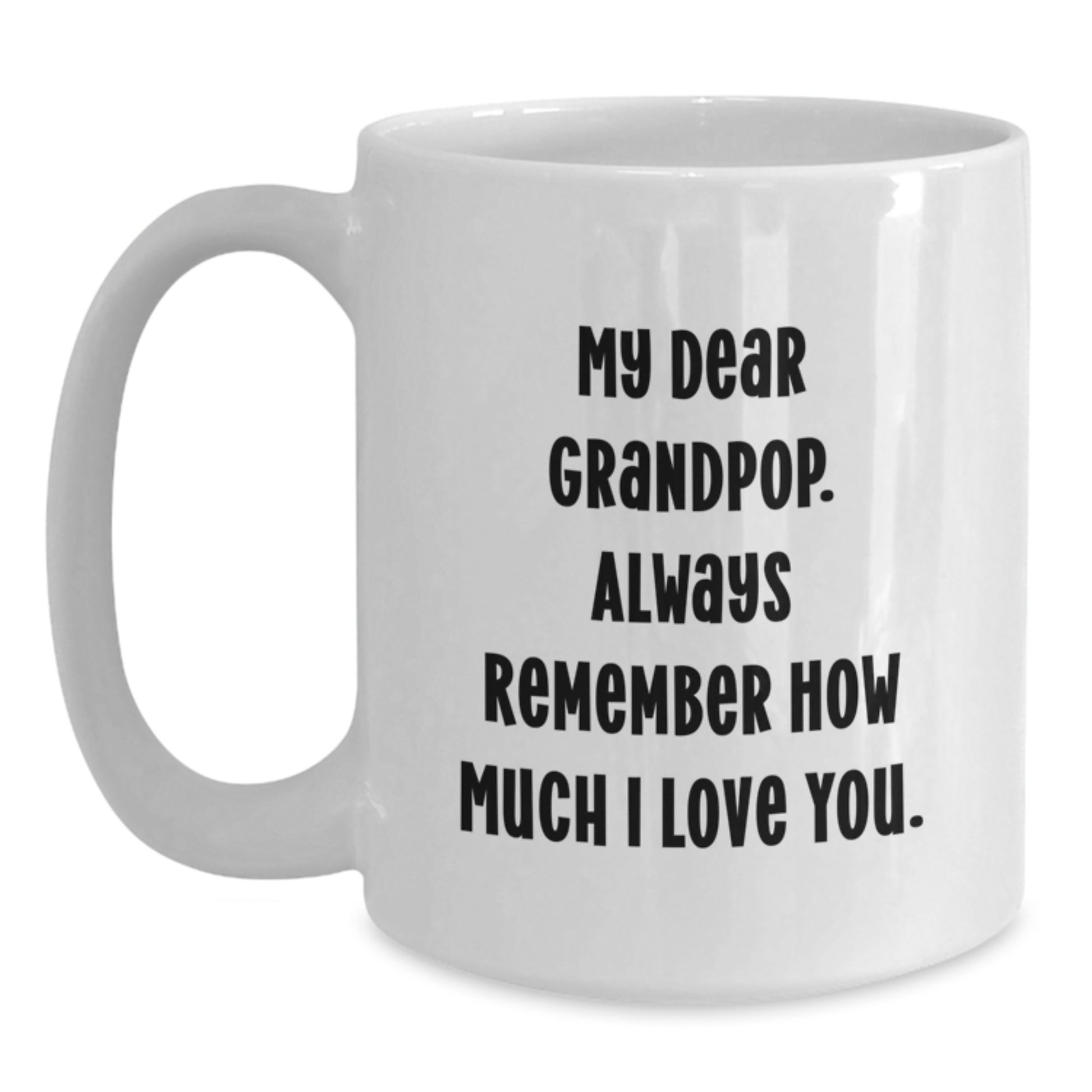 Grandpop Keepsake White Ceramic Coffee Mug 11oz Graduation Gift for Him - Main