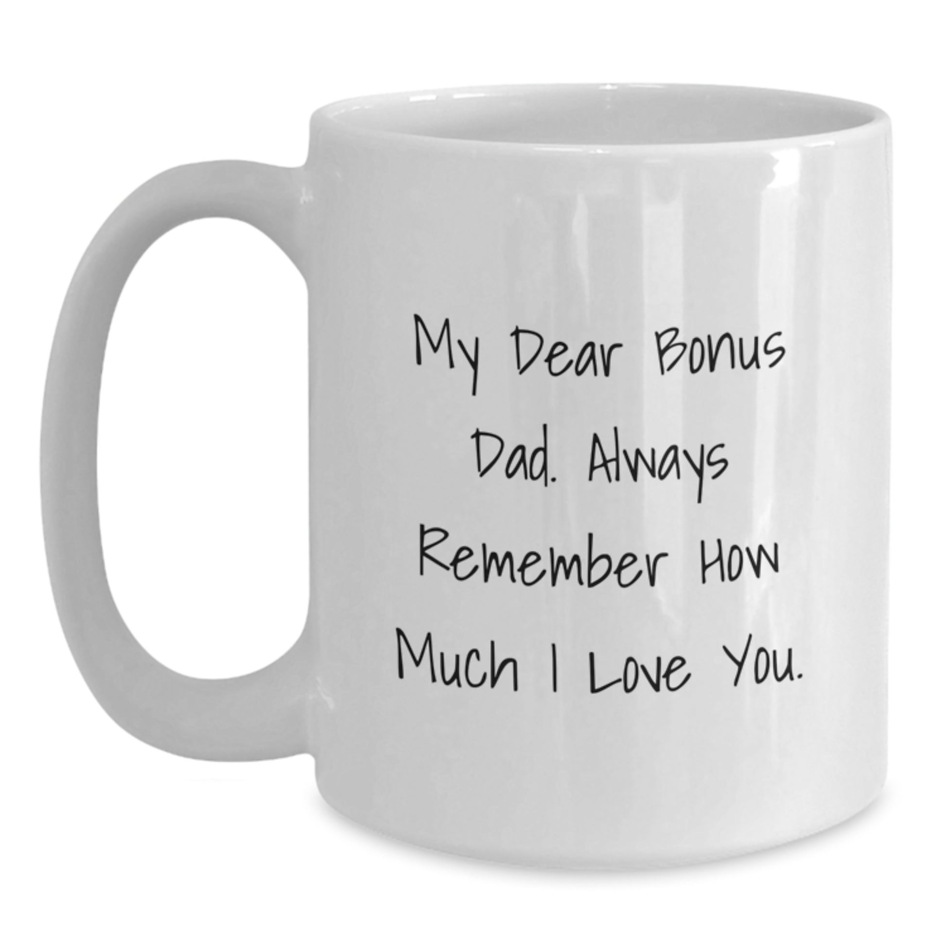 Bonus Dad Keepsake White Coffee Mug 11oz Birthday Gift for Him - Main