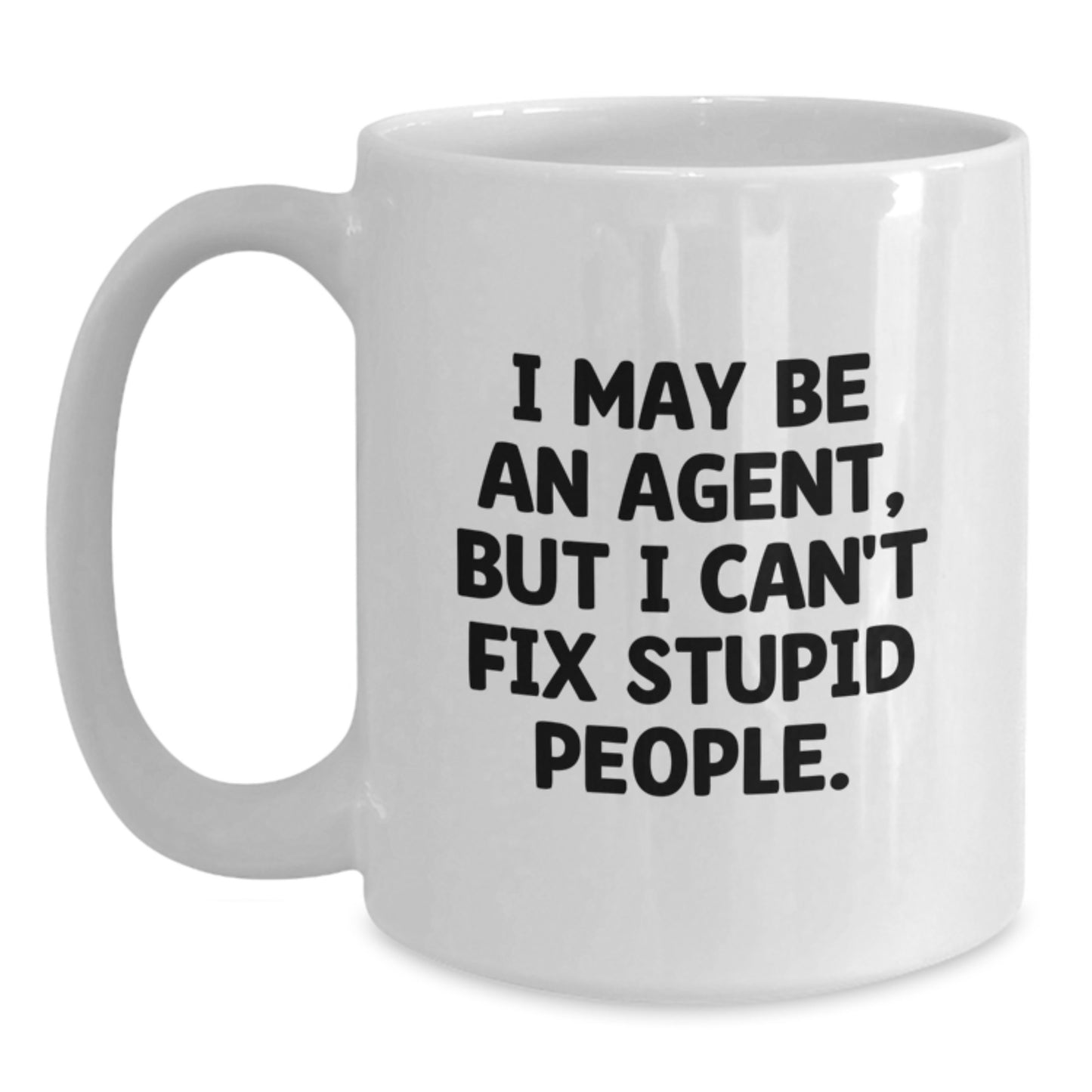 Agent Keepsake White Coffee Mug for Him Surprise Graduation Gift Ceramic - Main