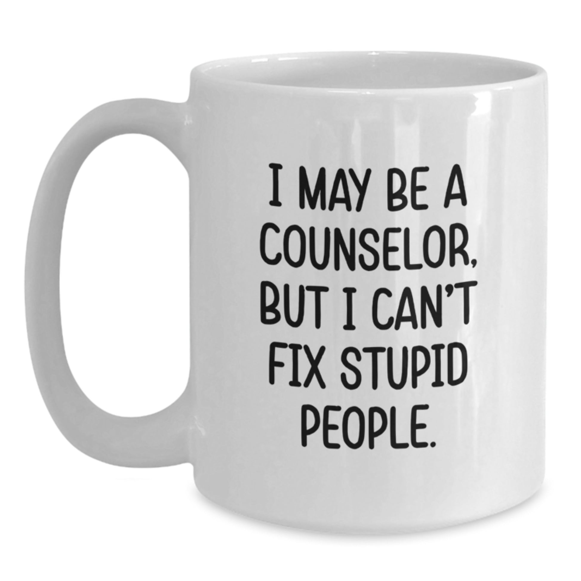 Birthday Gift for Her Counselor White Coffee Mug Present - Main