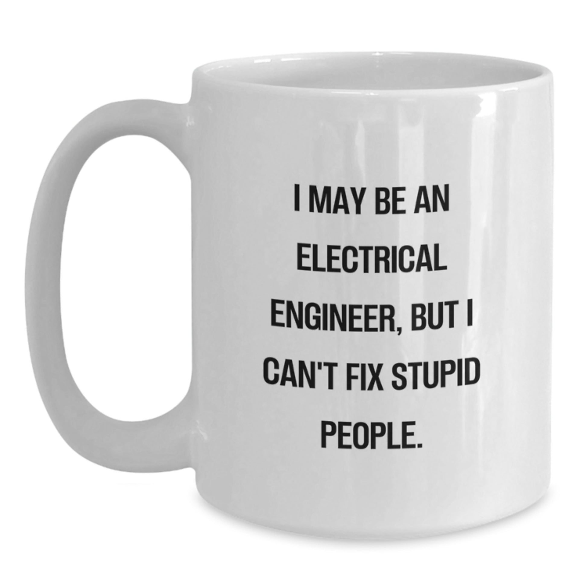 Electrical Engineer White Coffee Mug Idea for Coworkers Birthday Gift - Main