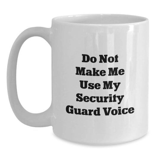 Security Guard Keepsake Ceramic White Mug for Him Birthday Gift - Main