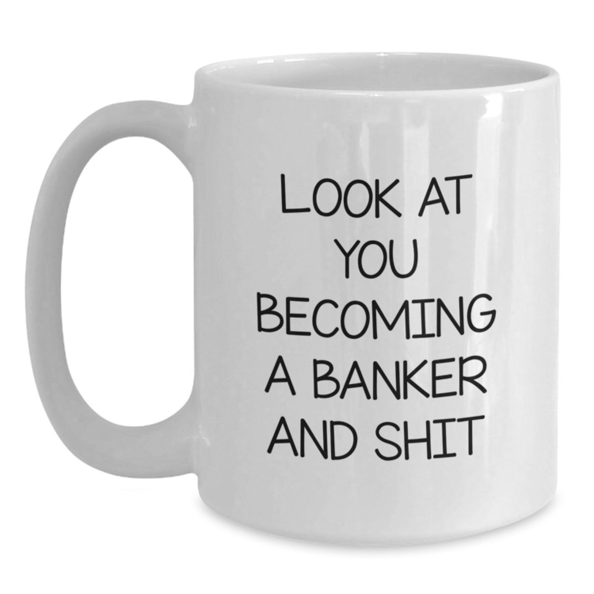 Funny Banker White Coffee Mug Gifts from Friends for Valentine's Unique - Main