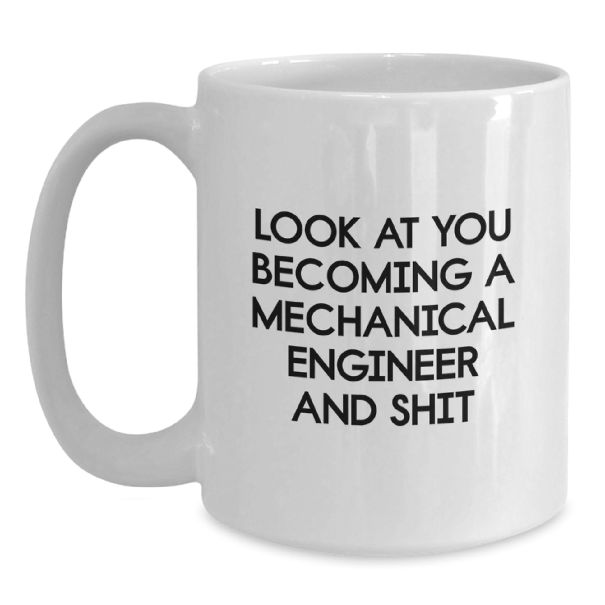Mechanical Engineer Keepsake White Coffee Mug for Him Graduation Gift - Main