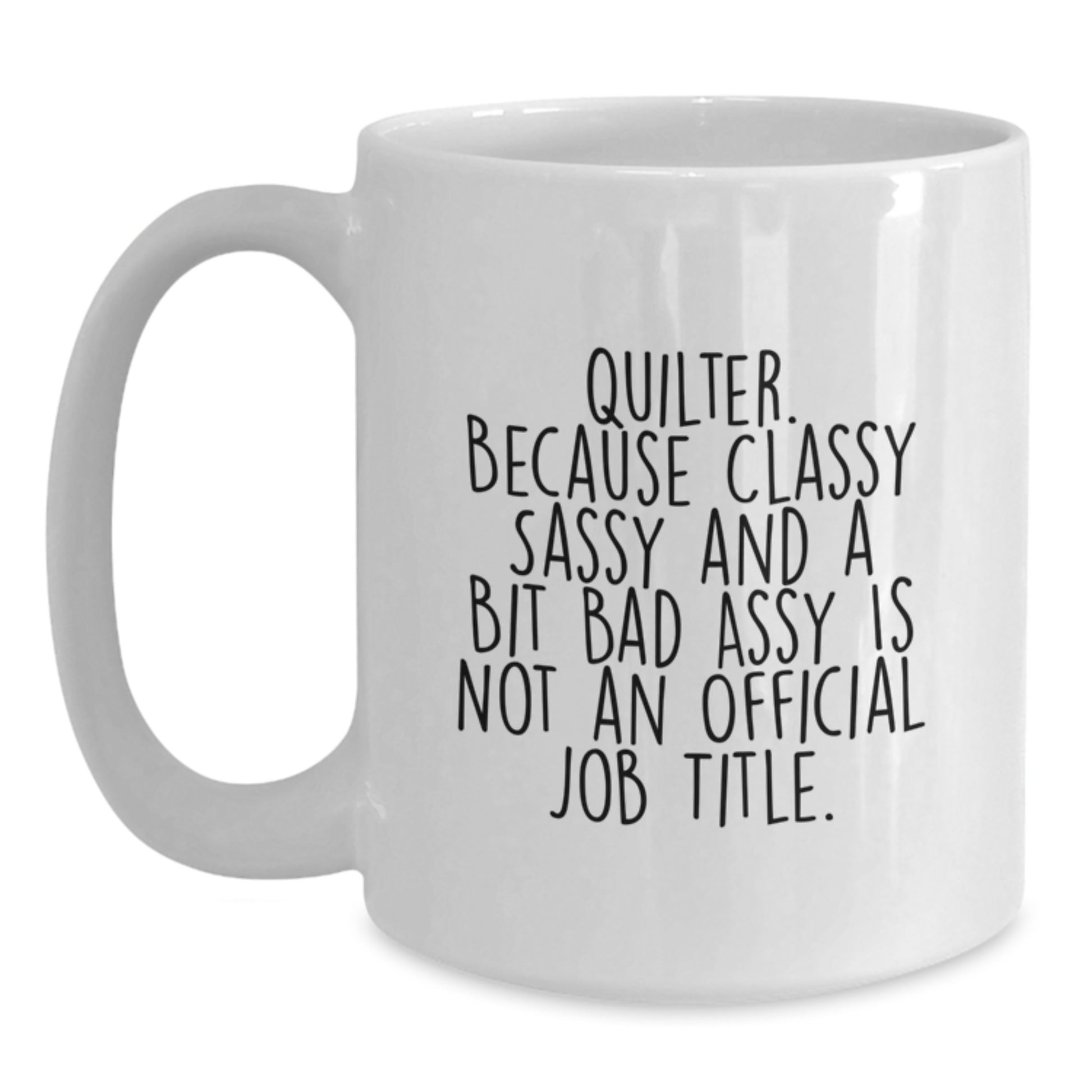 Birthday Gift Quilter White Coffee Mug for Her Present - Main