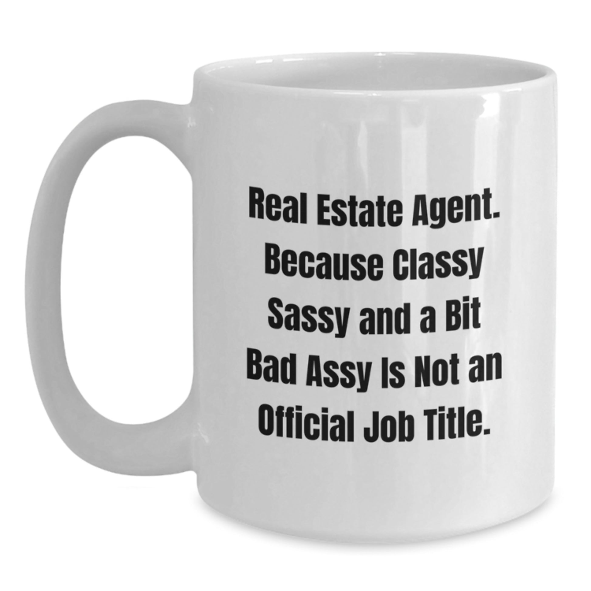Birthday Gift for Her Real Estate Agent Mug – Keepsake White Ceramic - Main
