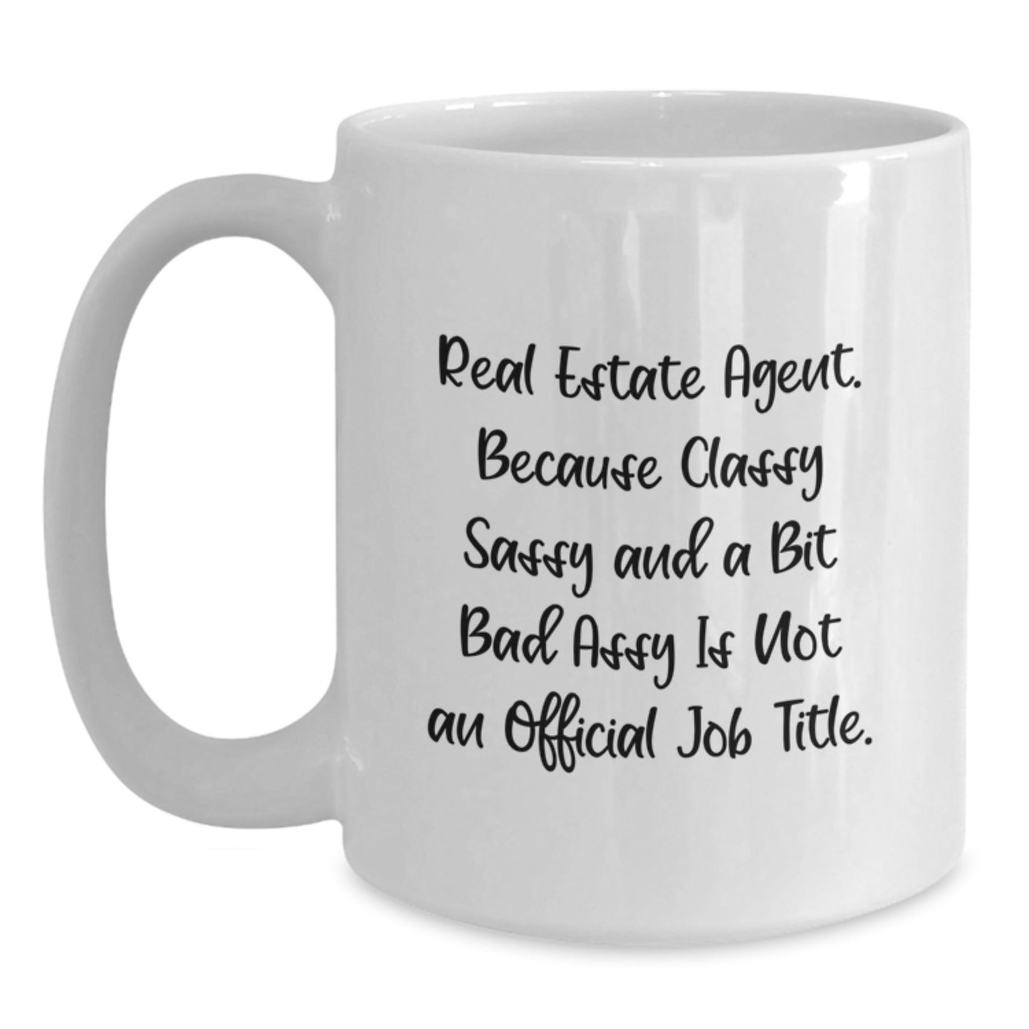 Real Estate Agent Keepsake Ceramic White Mug for Him Birthday Gift - Main