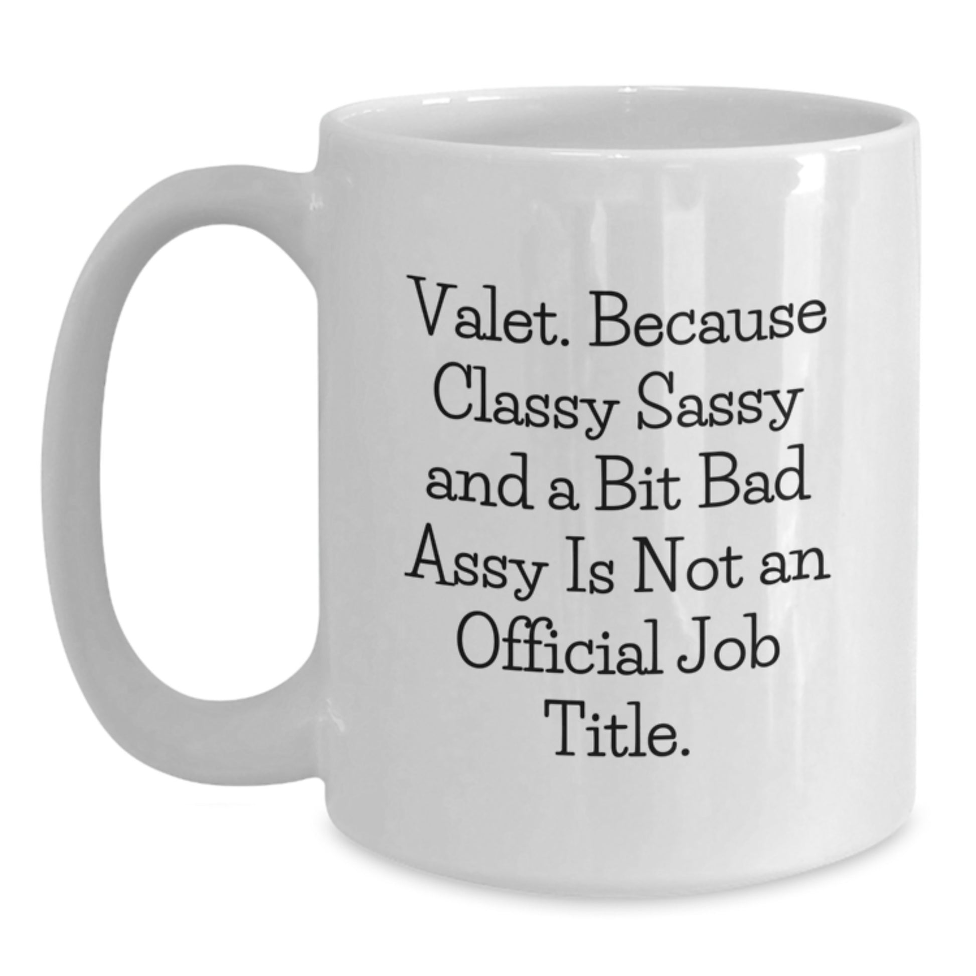 Valet Keepsake White 11oz Coffee Mug for Him Birthday Gift - Main