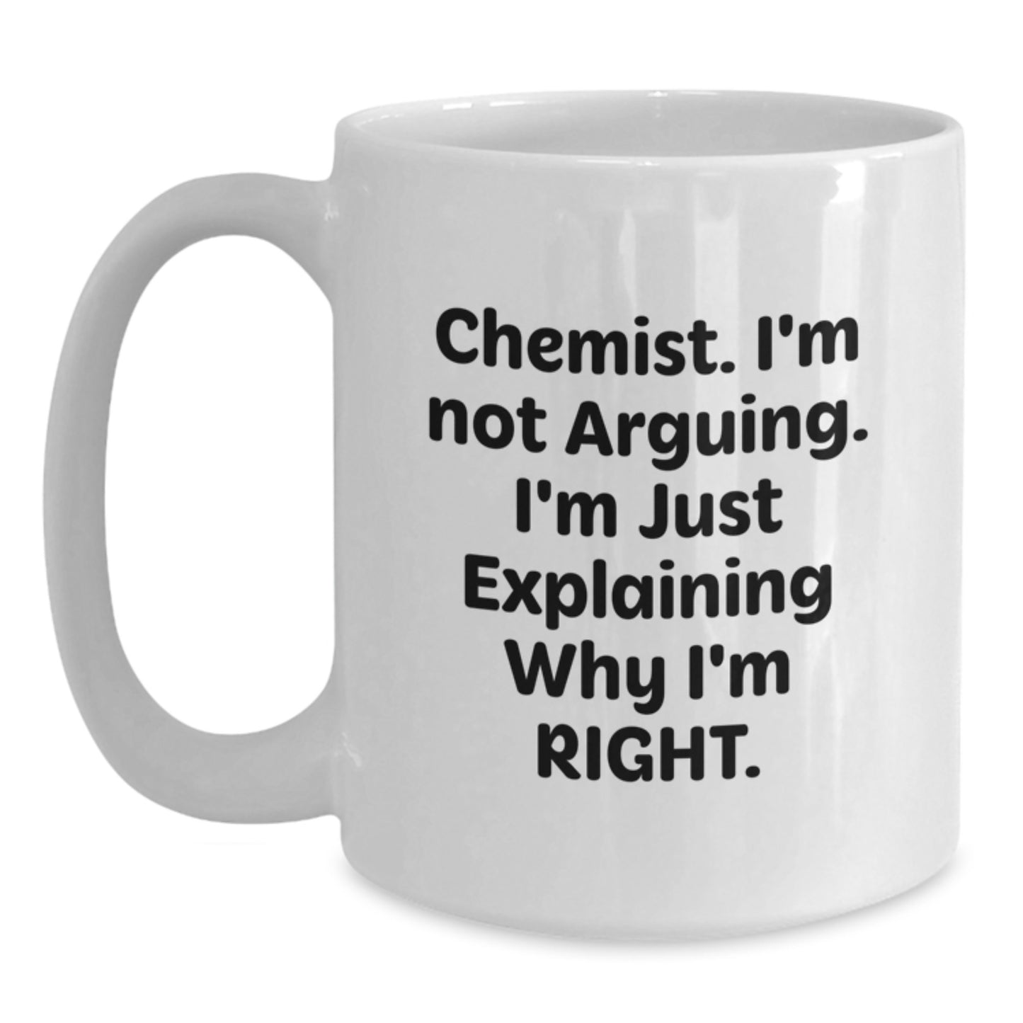Witty Chemist Novelty White Coffee Mug Birthday Gift for Friends Present - Main