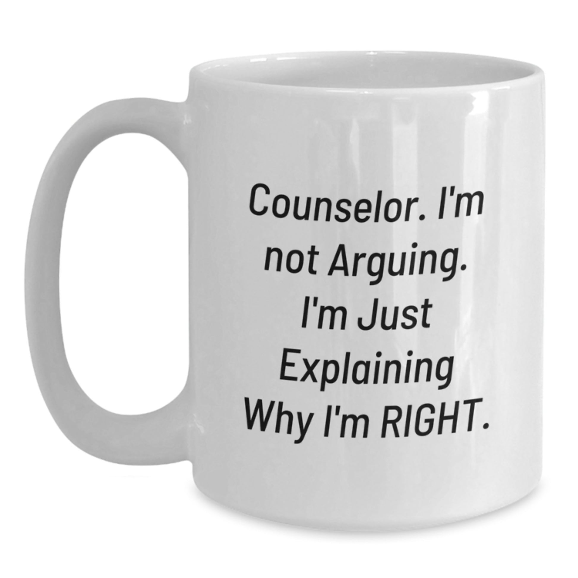 Birthday Gift White Coffee Mug for Her Counselor Keepsake - Main