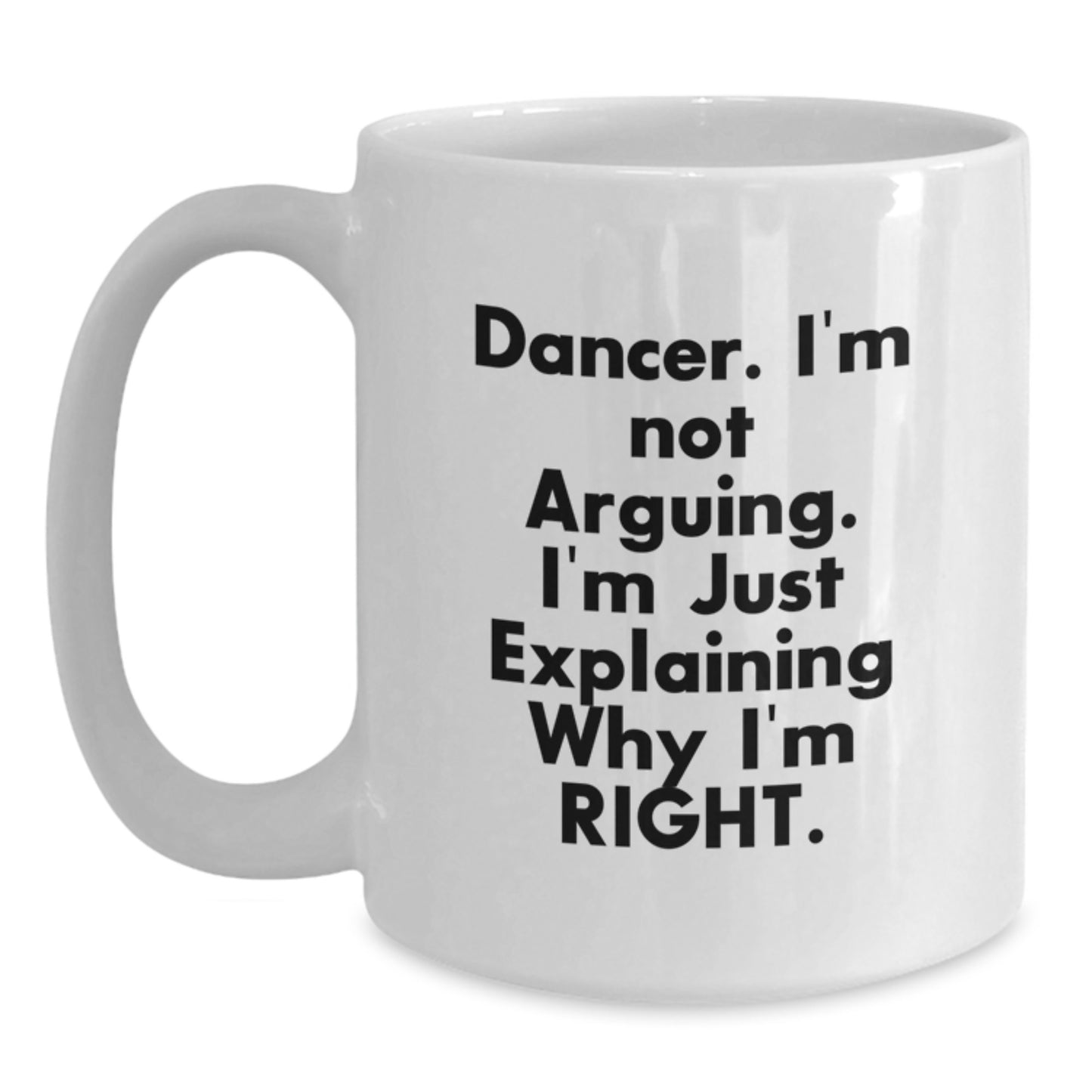 Funny Dancer Gifts for Her, White Coffee Mug, Graduation Unique Gifts from Mom - Main