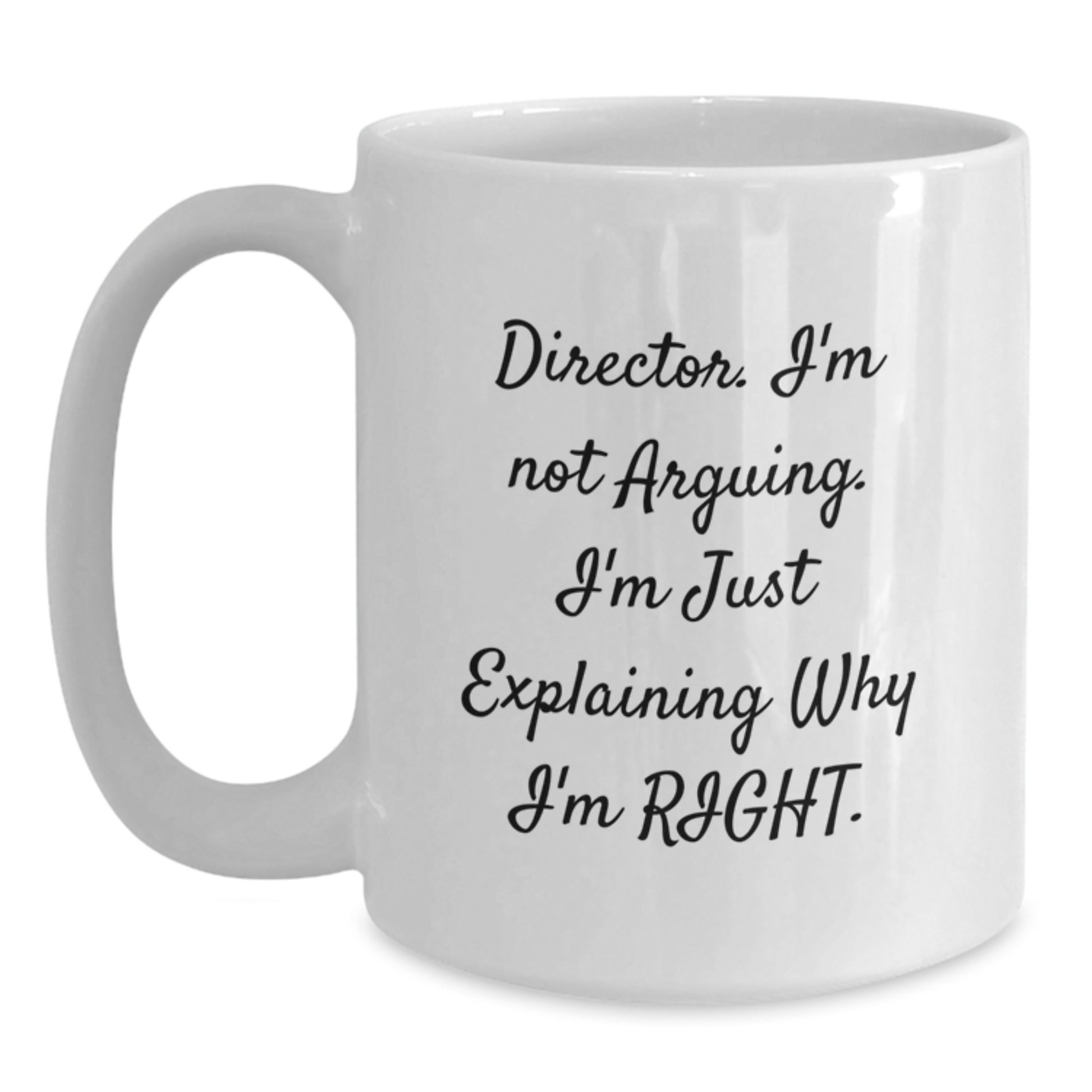 Graduation Unique Gifts for Directors - Funny White Coffee Mugs from Friends, Coworkers, Family - Main