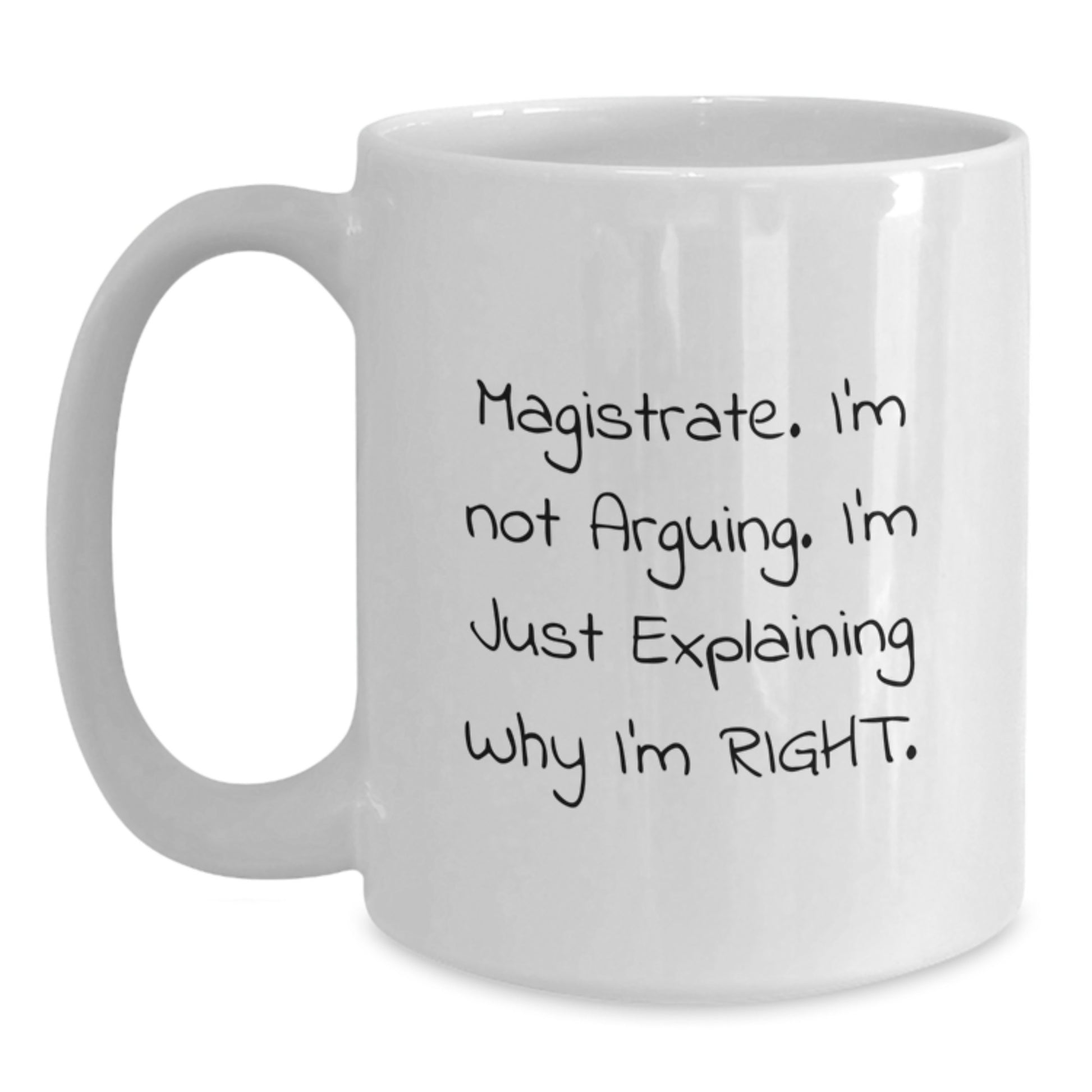 Magistrate White Coffee Mug Keepsake Birthday Gift for Him - Main
