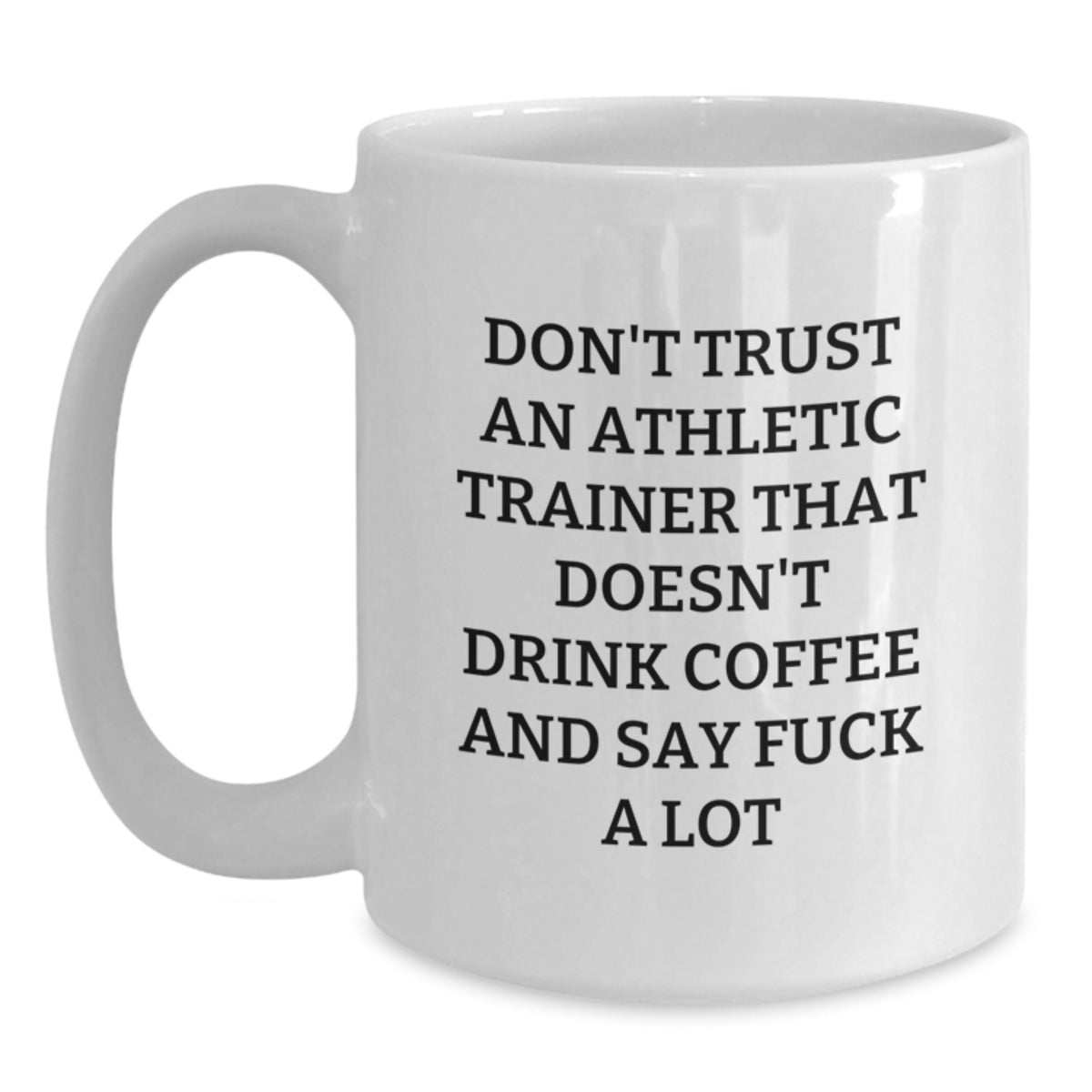 Birthday Gift for Her Athletic Trainer White Coffee Mug Present - Main