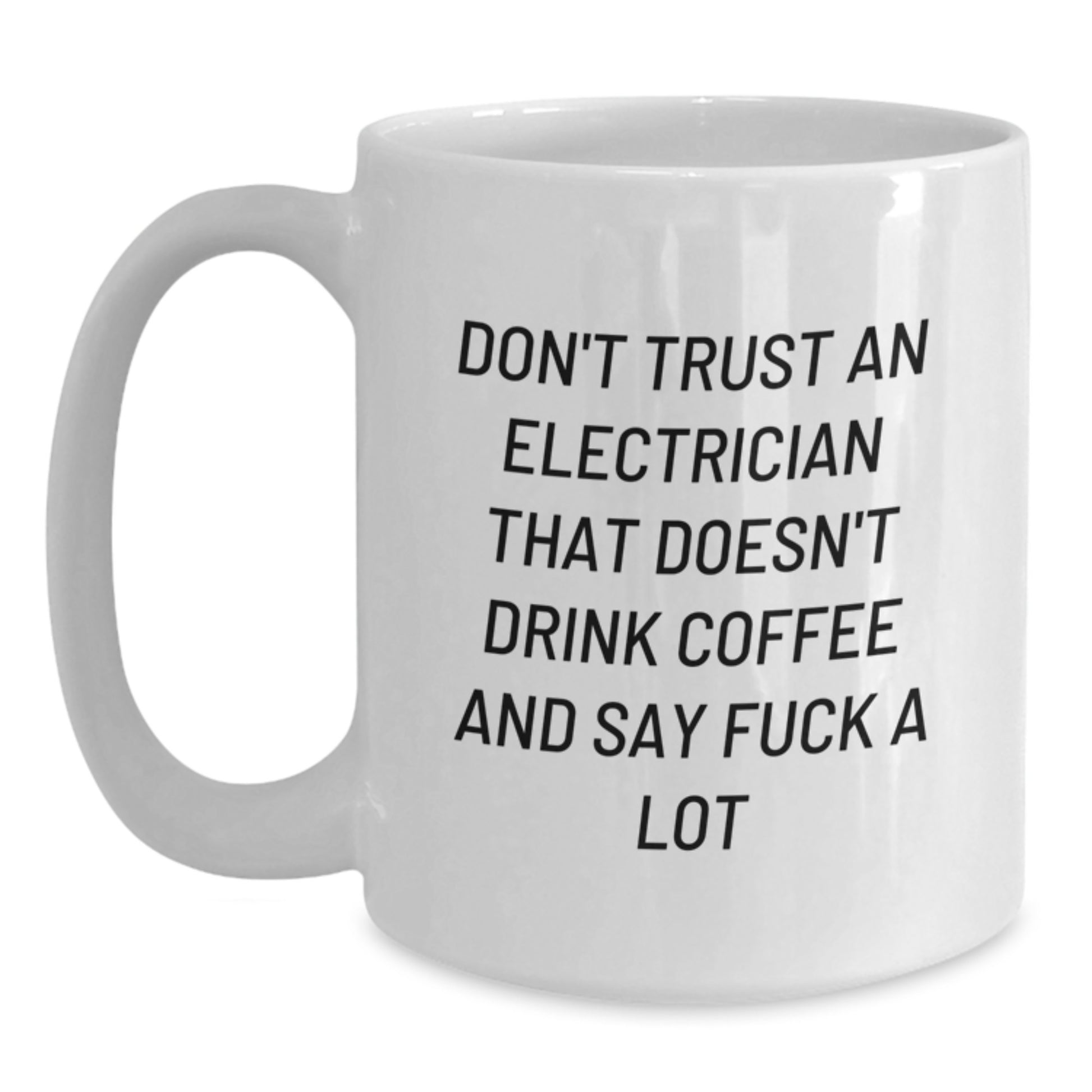 Funny Electrician Gifts for Men, Unique White Coffee Mugs, Graduation Unique Gifts from Men to Electrician Friends - Main
