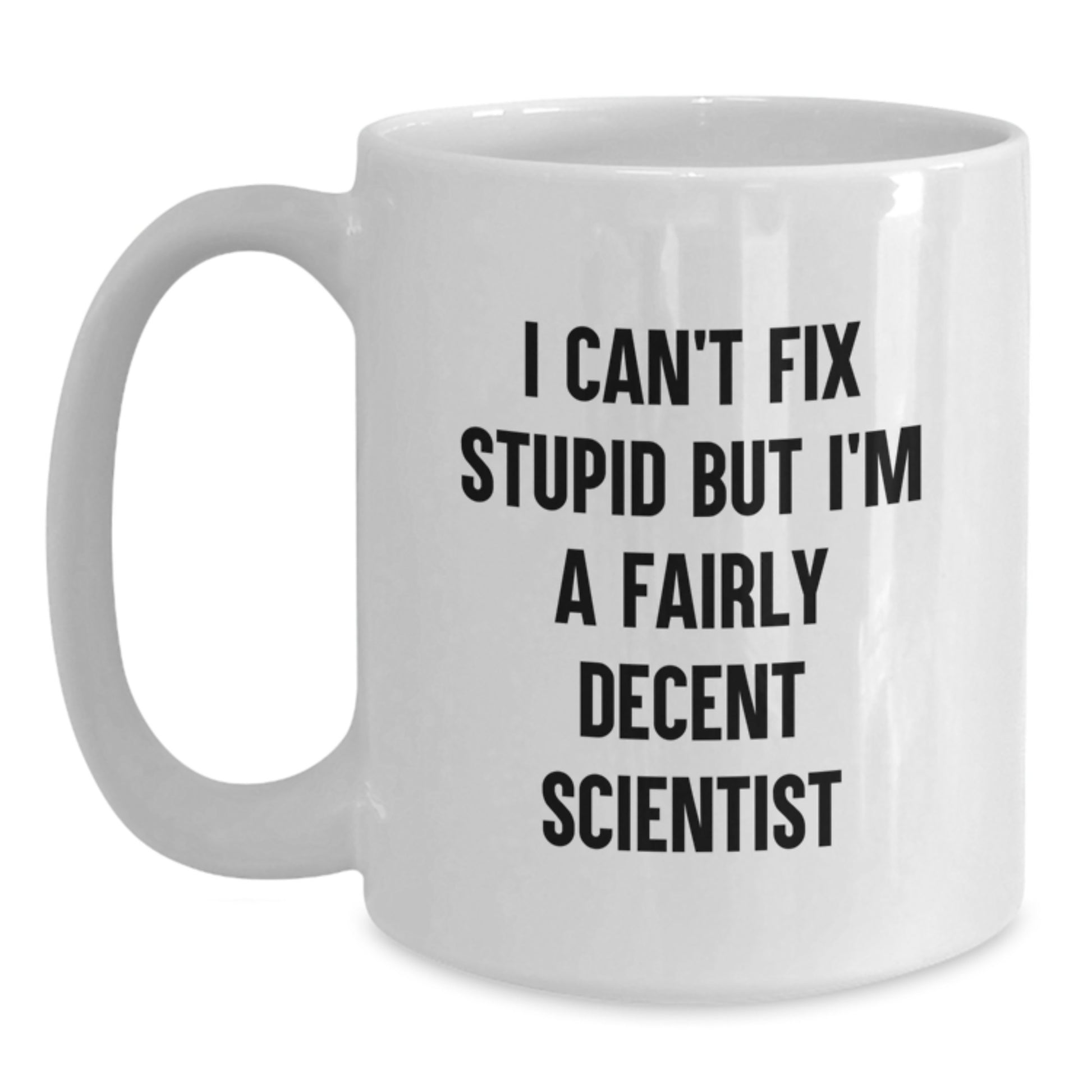 For Him Keepsake Scientist Ceramic White Coffee Mug Birthday Gift - Main