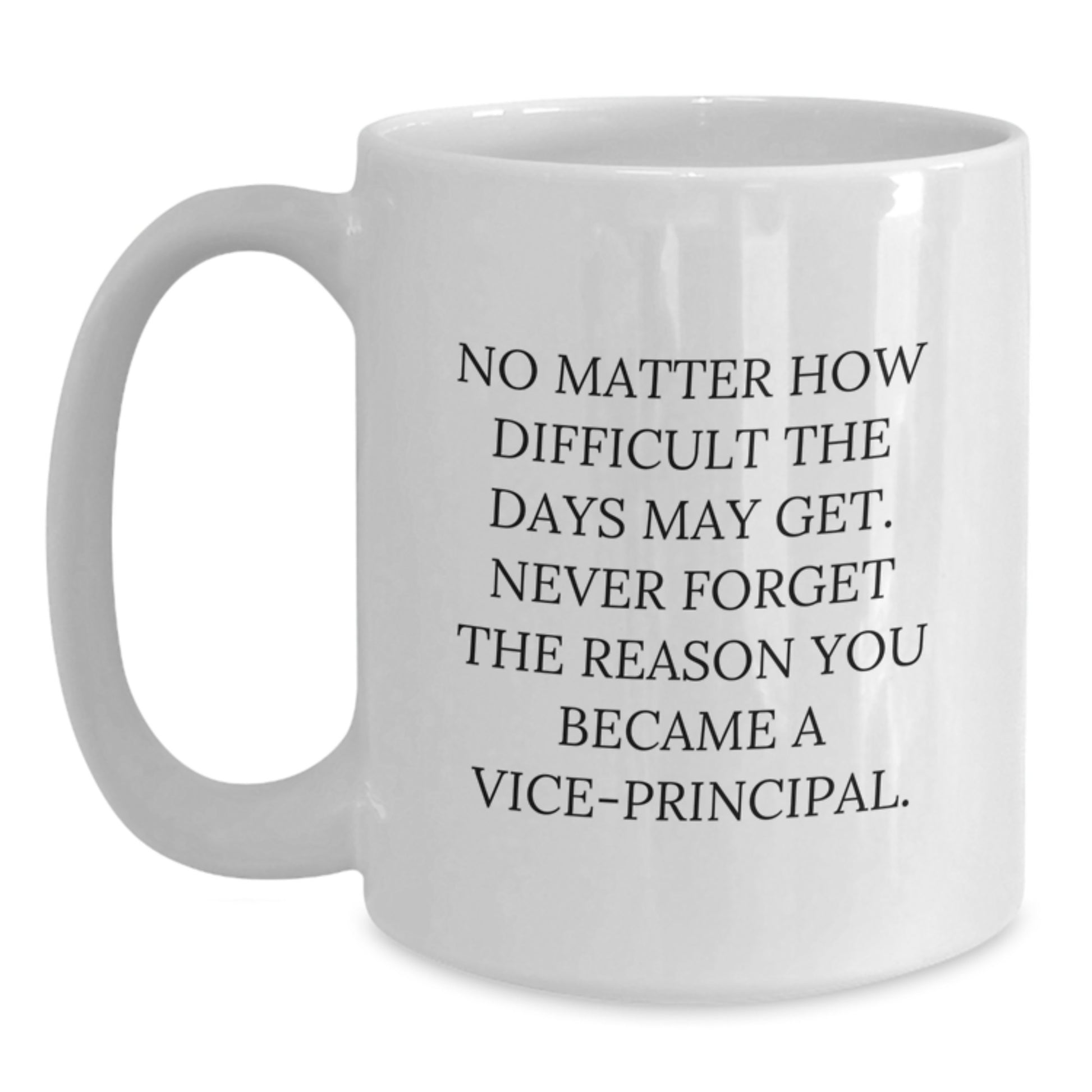 Funny Vice-principal Gifts from Family - White Coffee Mug with Inspirational Quote for Graduation Unique Gifts for Vice-principal Men - Main