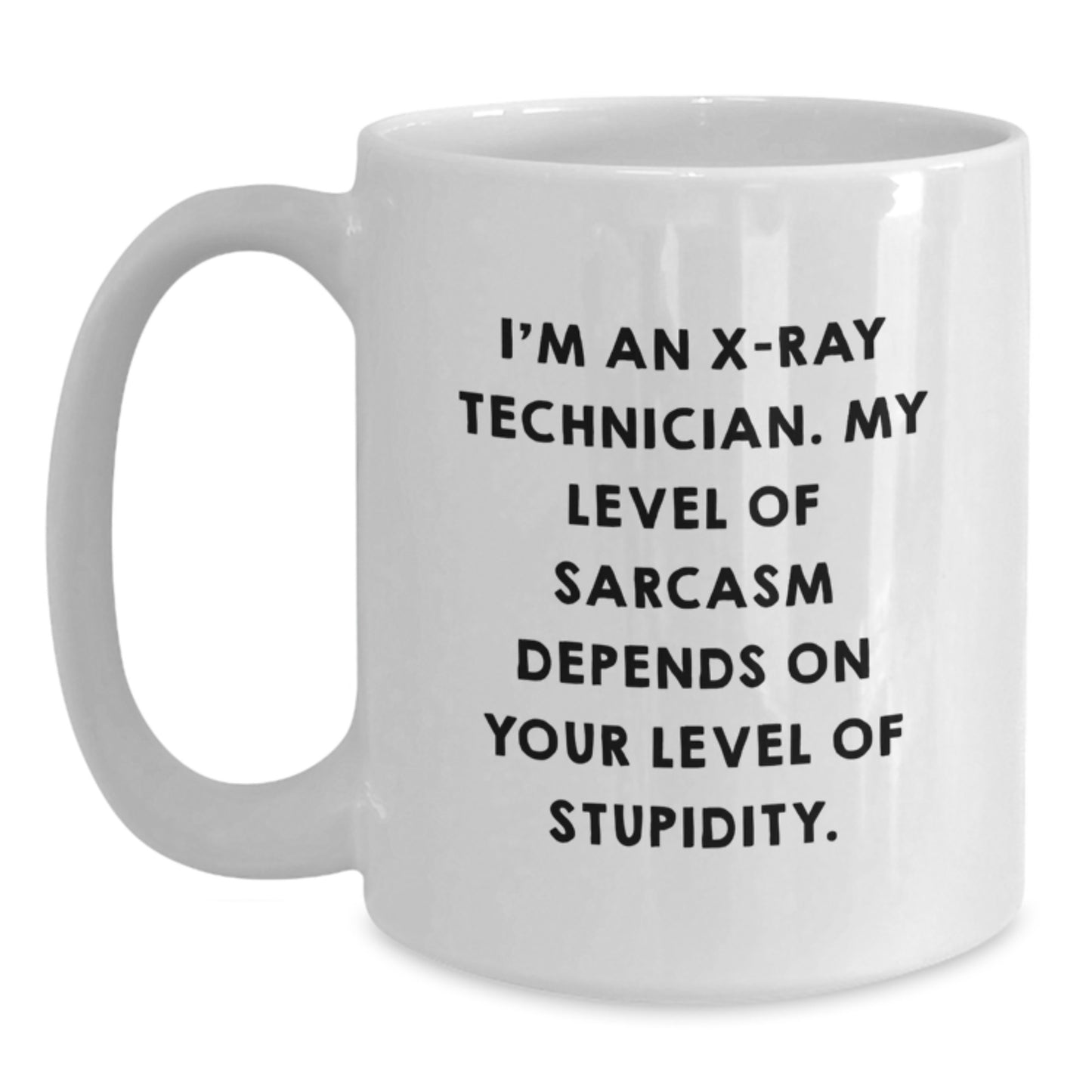 Funny X-Ray Technician Gifts for Men from Coworkers, Unique White Coffee Mugs for X-Ray Techs - Main