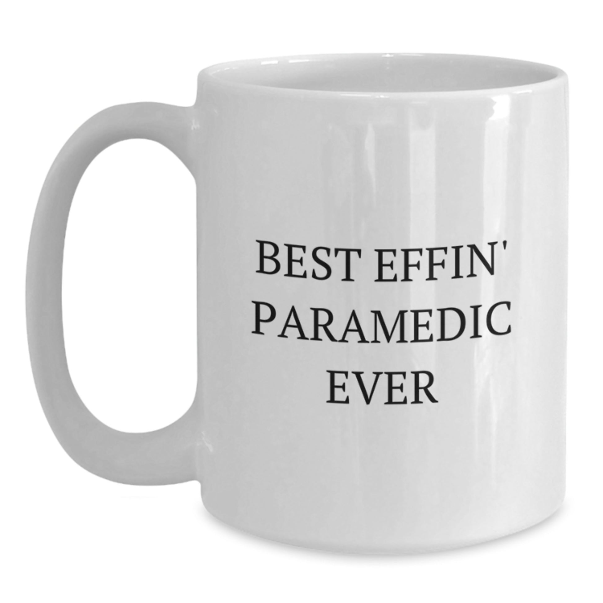 Funny Rescue Worker White Coffee Mug Gifts for Rescue Worker Men Funny Best Effin' Rescue Worker Ever Quotes, Gifts from Men for Rescue Worker Friends - Main