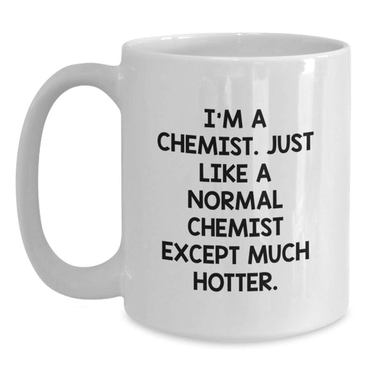 Funny Chemist Gifts for Him, White Coffee Mug, Graduation Unique Gifts from Family to Son - Main