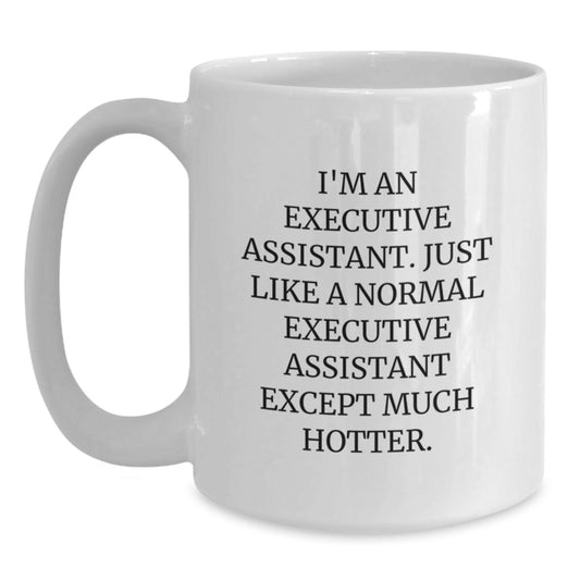 Birthday Gift for Her Executive Assistant White Coffee Mug Present - Main