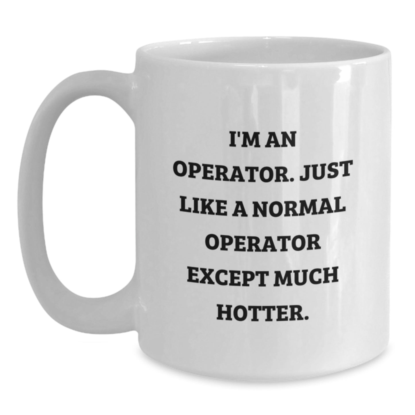 Birthday Gift for Her Operator White Coffee Mug Present Surprise - Main