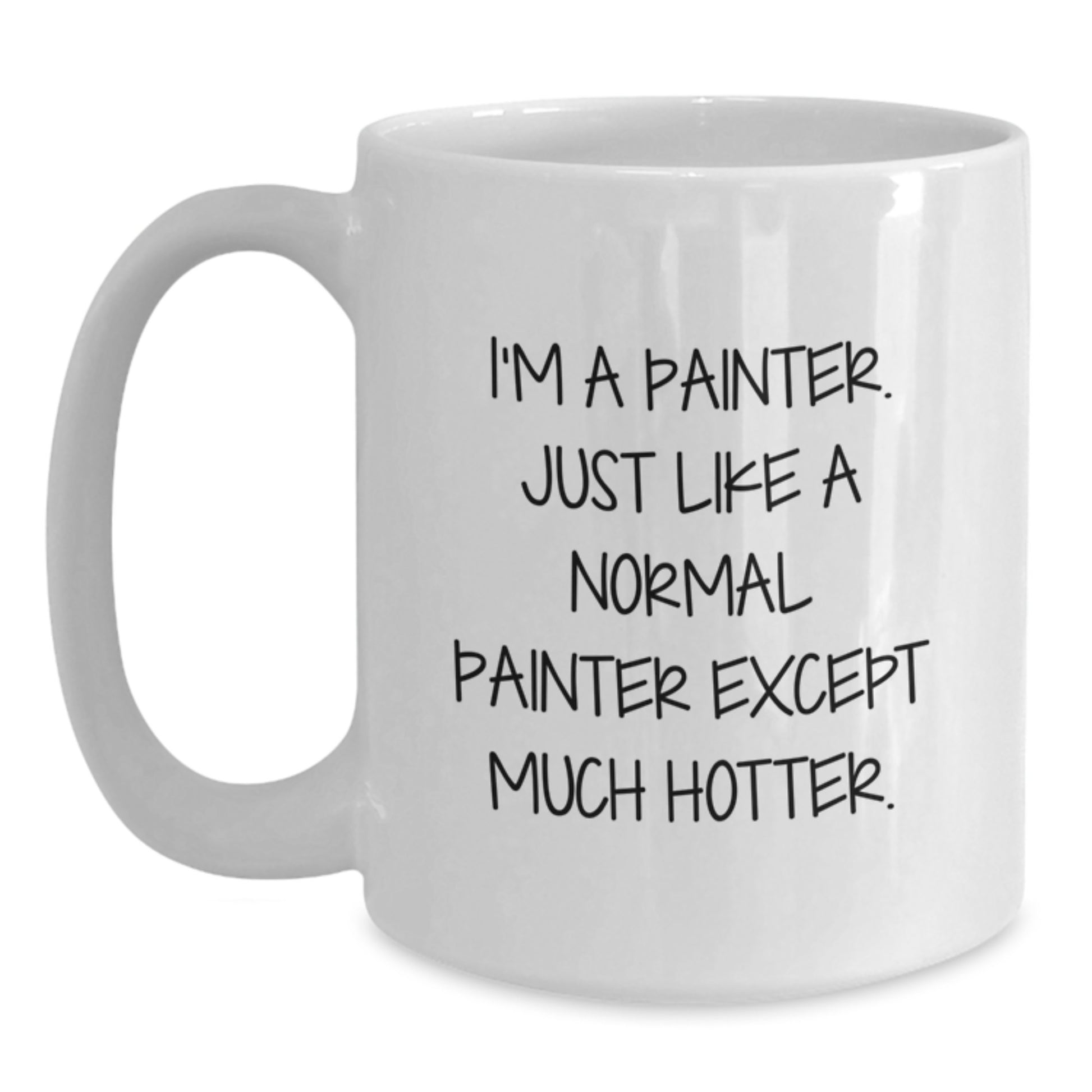 Cool Painter Birthday Gift Essential White Mug for Neighbors - Main