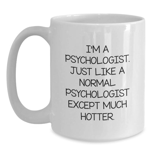 Psychologist Keepsake White Ceramic Coffee Mug for Him Graduation Gift - Main