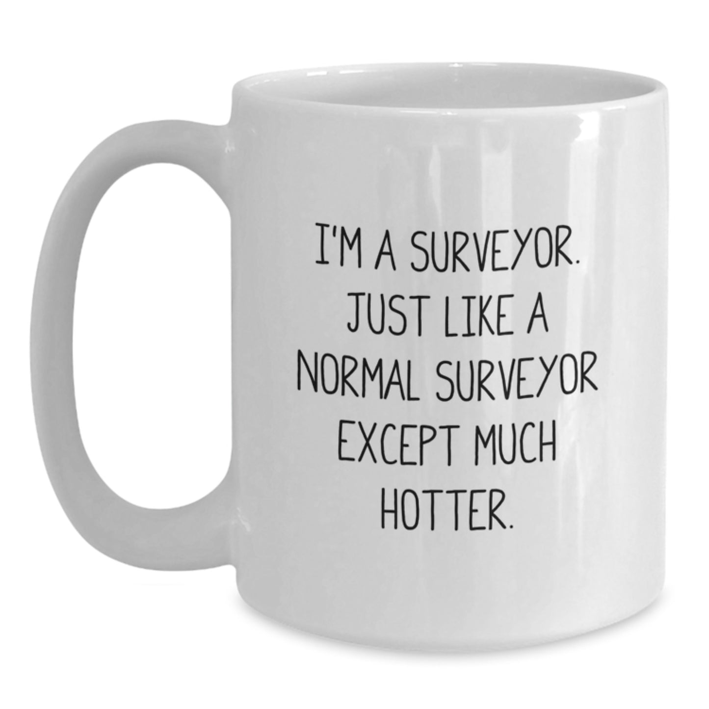 Surveyor Keepsake White Coffee Mug Birthday Gift for Him - Main