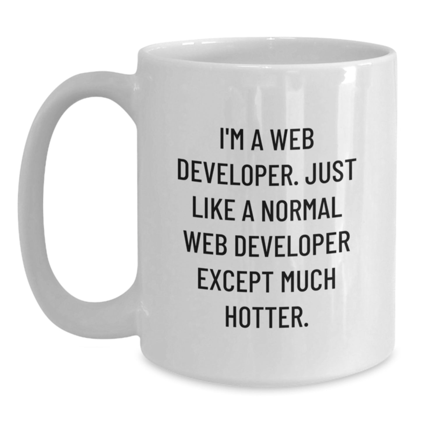 Hot Web Developer Coffee Mug, Funny Quote, Unique Gifts for Men, Father's Day Unique Gifts from Family - Main