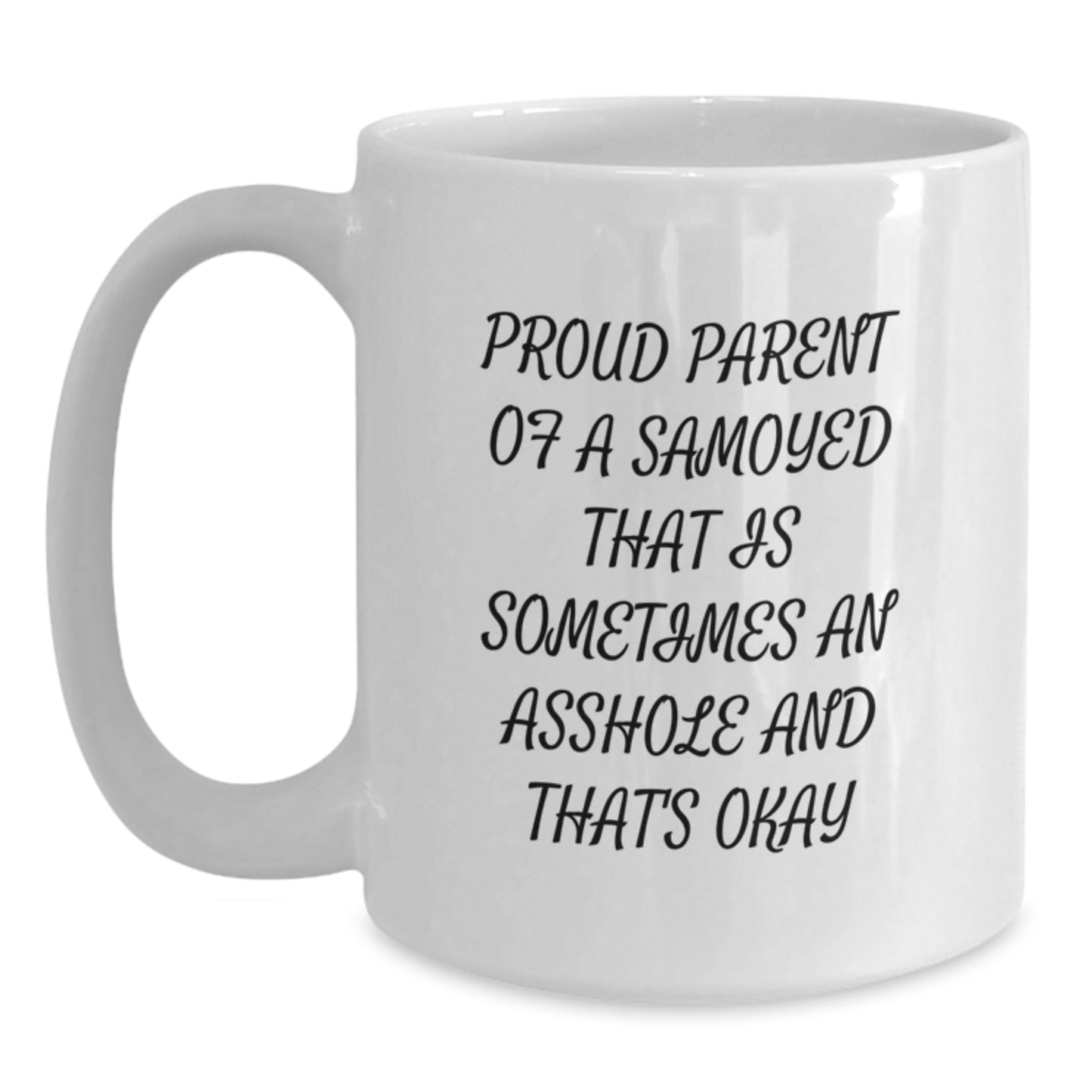 Funny Samoyed Dog White Coffee Mugs for Dad on Father's Day Unique Gifts from Family - Main