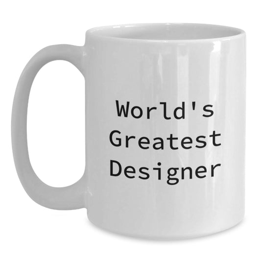 Birthday Gift for Her World's Greatest Designer Mug Present - Main