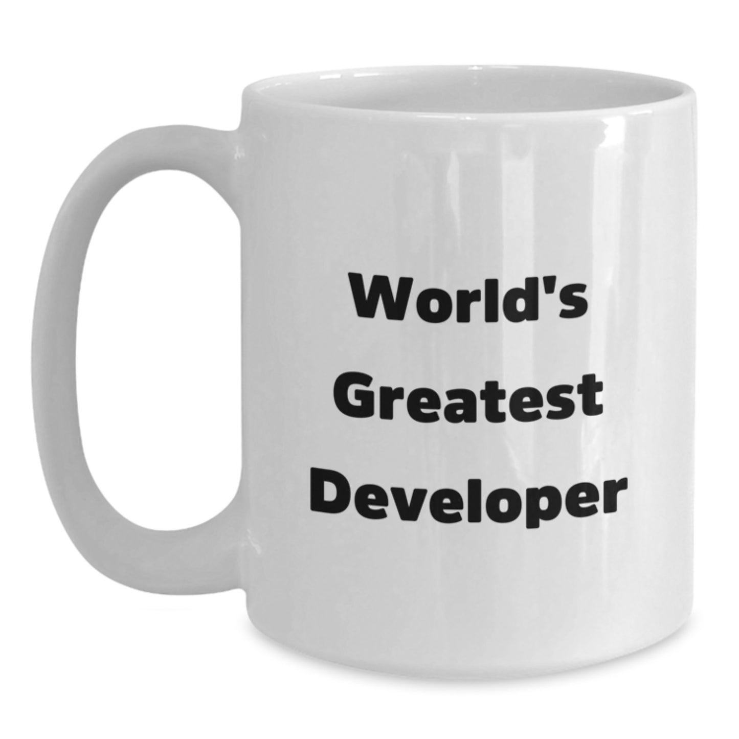 Developer Novelty White Coffee Mug Birthday Gift for Friends - Main