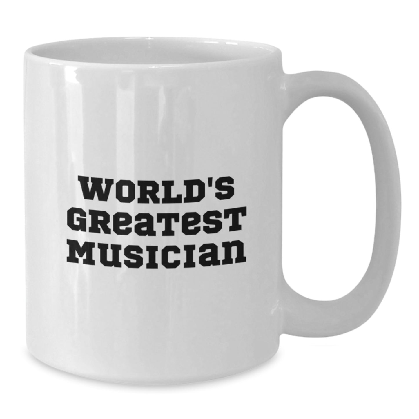 Funny Musician Gifts for Musician Friends from Family, White Coffee Mug with Inspirational Quote 'World's Greatest Musician', Unique Graduation Gifts for Musician Men - Additional