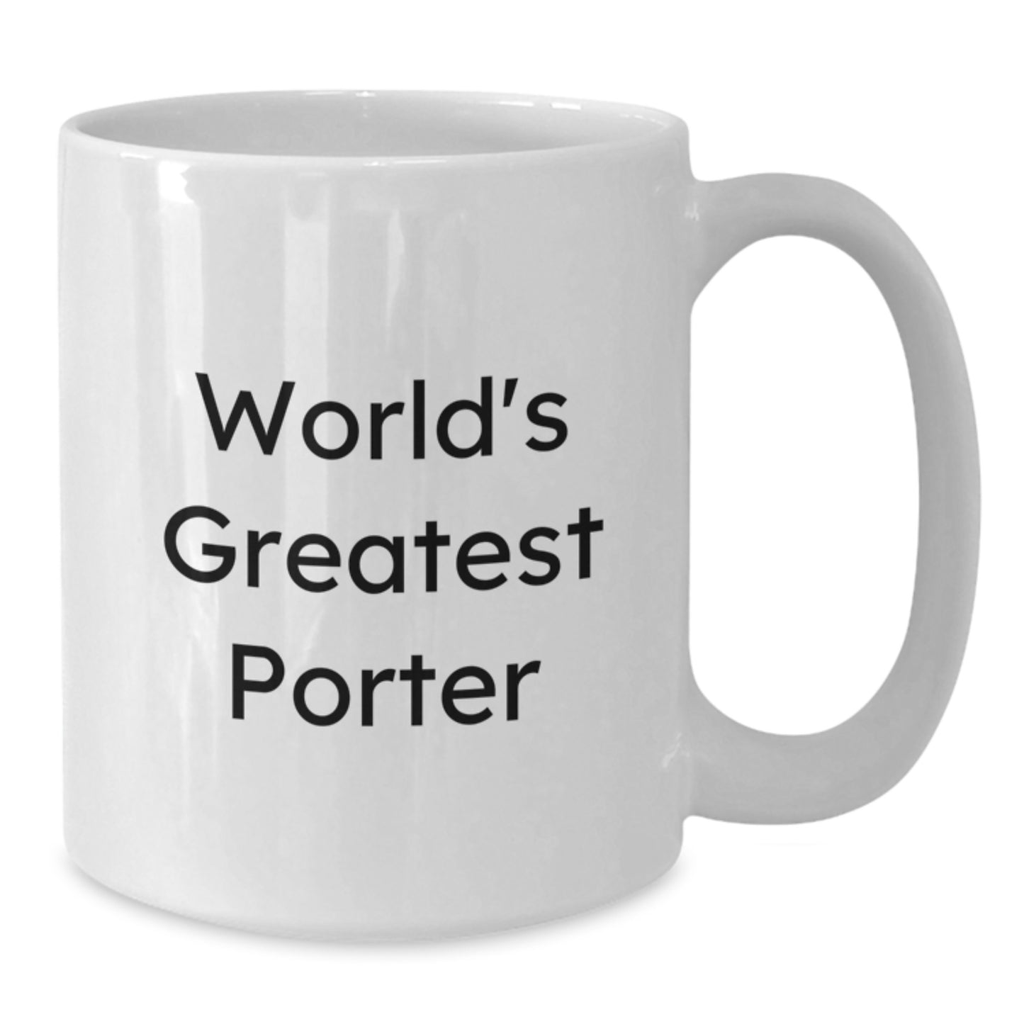 Porter Keepsake White Coffee Mug for Him Birthday Gift Ceramic - Additional