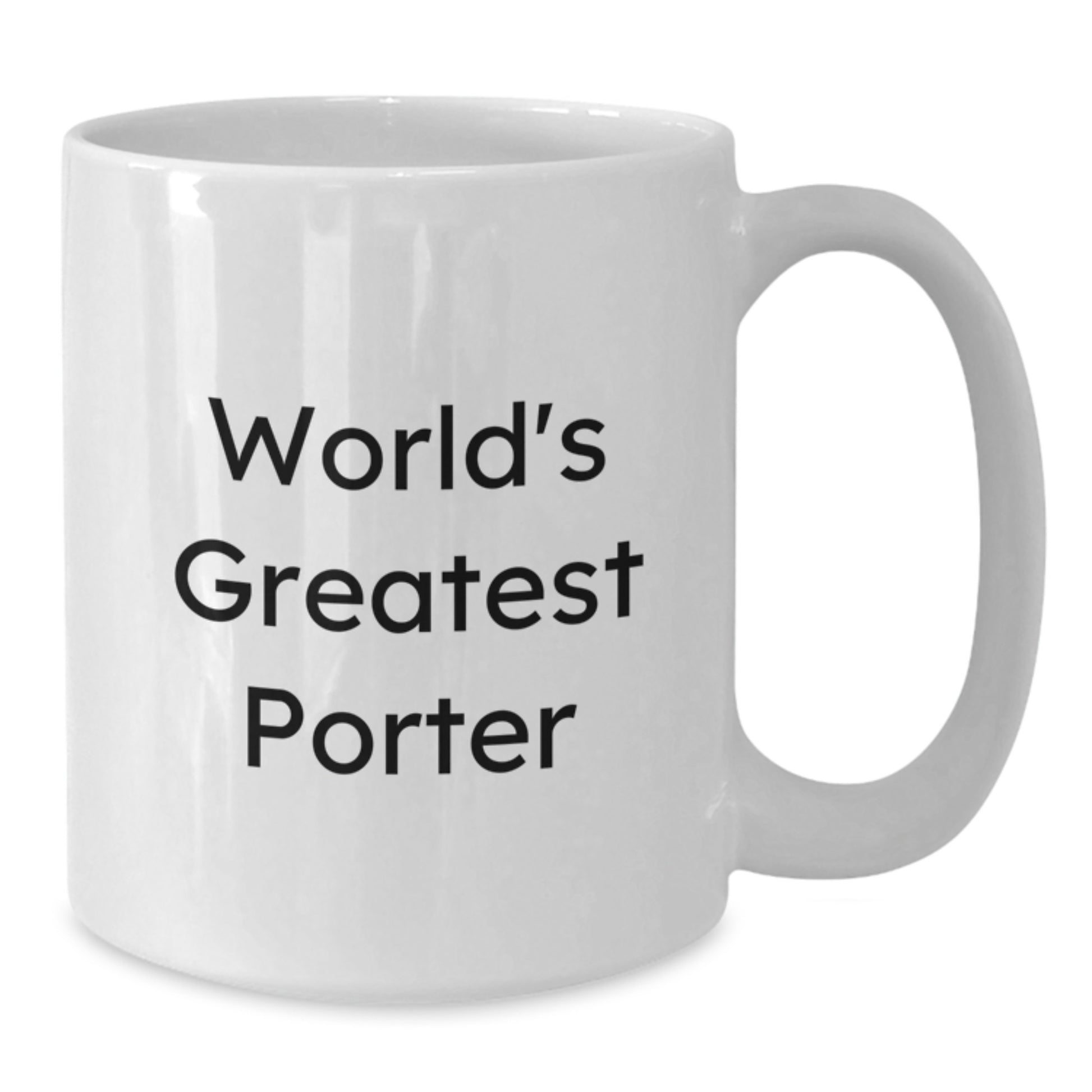 Porter Keepsake White Coffee Mug for Him Birthday Gift Ceramic - Additional