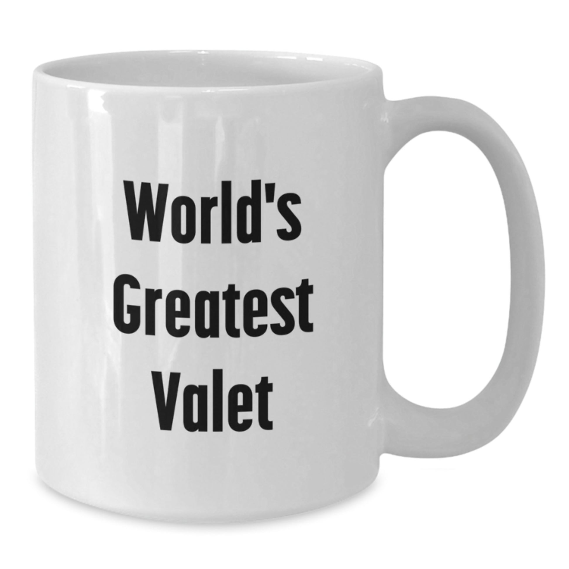 Funny Valet Gifts for Men, World's Greatest Valet White Coffee Mug, Ideal Gift for Graduation Day from Family - Additional