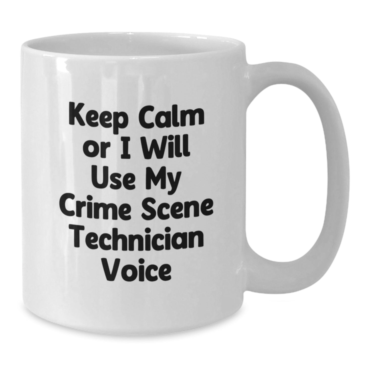 Crime Scene Technician Keepsake White Coffee Mug for Him Birthday Gift - Additional